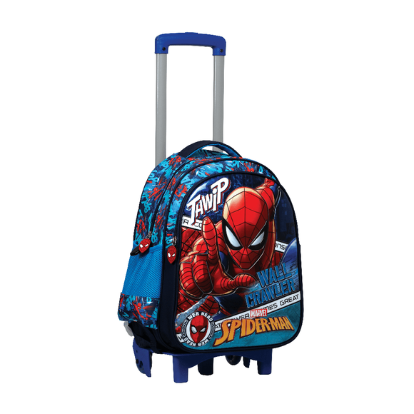 Spiderman Çekçekli İlkokul Çantası 5269 Salto Wal