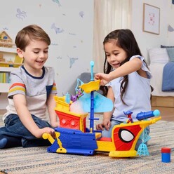 Spidey And His Amazing Friends Webs Ahoy Bubble Pirate Ship G0666 - Thumbnail