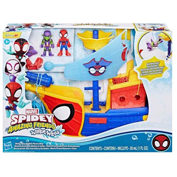 Spidey And His Amazing Friends Webs Ahoy Bubble Pirate Ship G0666