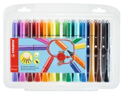 Stabilo - Stabilo Cappi Keçe Uçlu Kalem 24 Renk 168/24-1