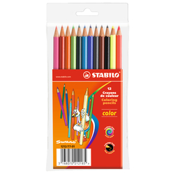 Stabilo - Stabilo Color Standart Kuru Boya 12 Renk Askılı Paket 1212/77-01