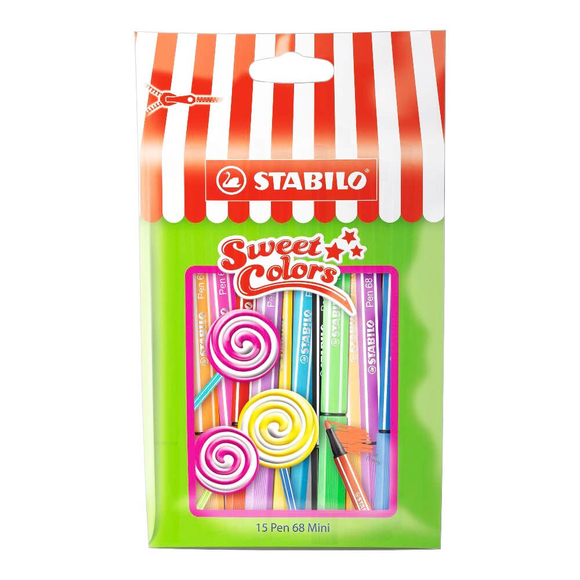 Stabilo Pen 68 Sweet Colors Mini 15 Renk