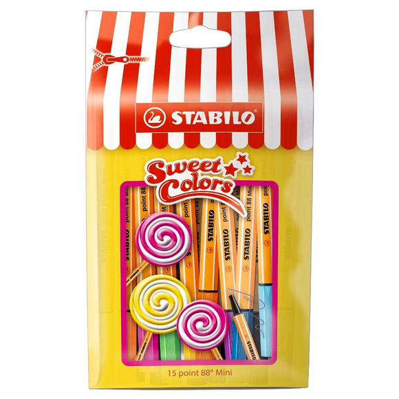 Stabilo Point 88 Sweet Colors Mini 15 Renk