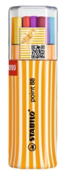 Stabilo - Stabilo Point 88 Twin Pack 20 Renk 8820-01