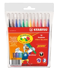 Stabilo - Stabilo Power Keçeli Kalem 12 Renk 280/12-01