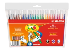 Stabilo - Stabilo Power Keçeli Kalem 24 Renk 280/24-01