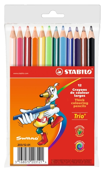 Stabilo Trio Thick Kalın Kuru Boya 12 Renk 203/12-01