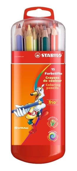 Stabilo Trio Thick Kalın Kuru Boya 15 Renk 203/11-15