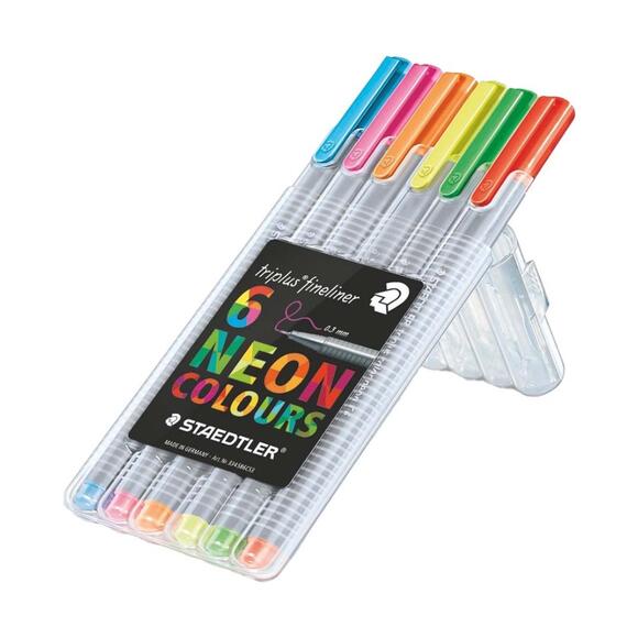 Staedtler Trıplus Fınelıner Neon Renk 6’Lı Set 334 Sb6Cs3