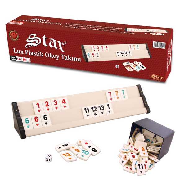 Star 1010518 Lüks Plastik Okey Takımı