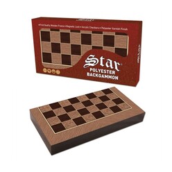 Star - Star Tavla Takımı Polyester Antik Meşe 1021347