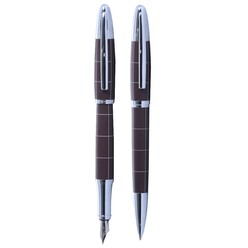Steelpen - Steelpen 1713 Kahve Dolma Kalem+Tükenmez Kalem