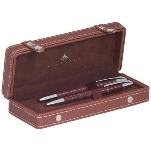 Steelpen 1713 Kahve Dolma Kalem+Tükenmez Kalem