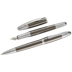 Steelpen - Steelpen 179 Krom Titanyum Dolma+Tükenmez Kalem