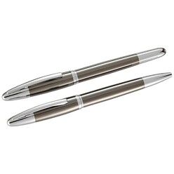 Steelpen 179 Krom Titanyum Dolma+Tükenmez Kalem - Thumbnail