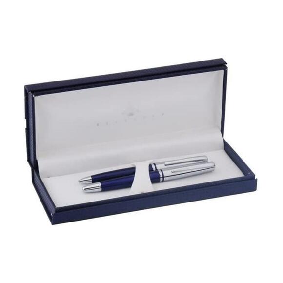 Steelpen 2352 Mavi Dolma Kalem+Tükenmez Kalem