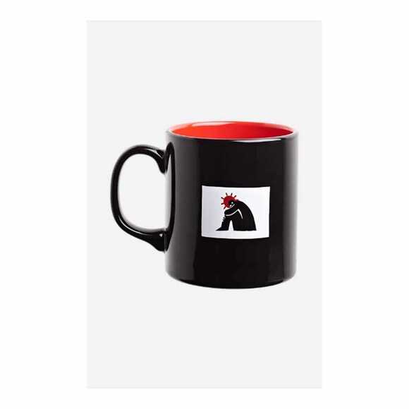 Stefan Zweig - Amok Koşucusu Kupa Dışı Siyah İçi Kırmızı Seramik