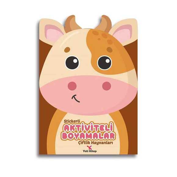 Stickerli Aktiviteli Boyamalar - Çiftlik Hayvanları