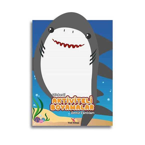 Stickerli Aktiviteli Boyamalar - Deniz Canlıları