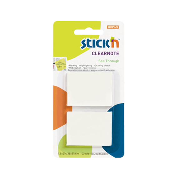 Stick’n Clear Yapışkanlı Kağıt 2’li Beyaz 21121