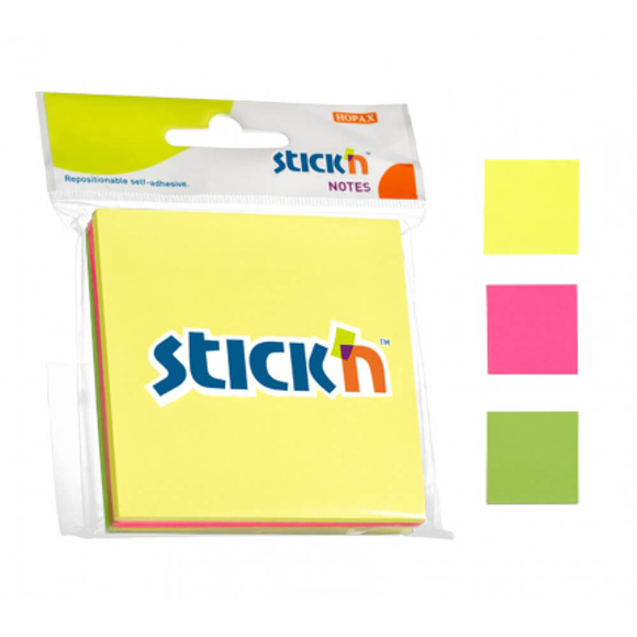 Stickn Neon Renk 76x76 150 yp 21093