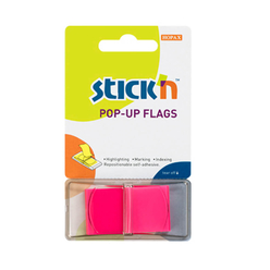 Stick'n - Stick’n Yapışkanlı İşaret Bandı Pembe 26013