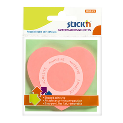 Stick’n Yapışkanlı Kağıt Kalp Desenli Pembe 21545 - Thumbnail