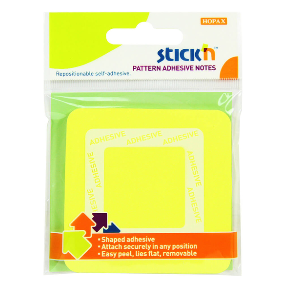 Stickn Yapışkanlı Not Kağıdı 70X70 Kare Şekilli Sarı 50 Yaprak 2154100