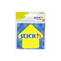 Stickn Yapışkanlı Not Kağıdı 76X76 Ok Şekil Yarı Saydam 2 Neon Renk 60 Yaprak 2113600 - Thumbnail