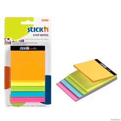 Stickn Yapışkanlı Not Kağıdı Magic Küp 5 Neon Mix Renk 150 Yaprak 2142300 - Thumbnail