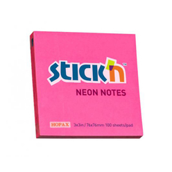 Stick’n Yapışkanlı Not Kağıdı Neon Koyu Pembe 21165 - Thumbnail