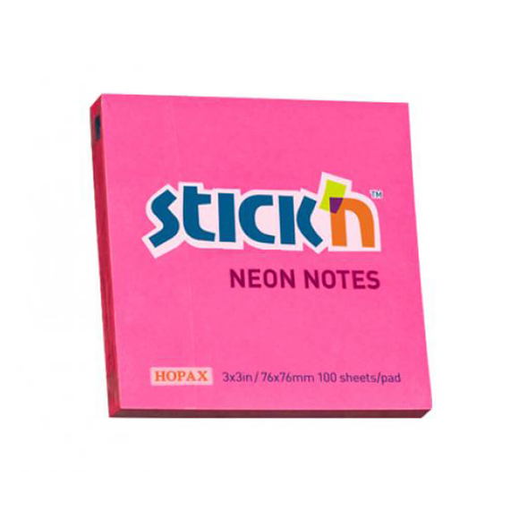 Stick’n Yapışkanlı Not Kağıdı Neon Koyu Pembe 21165