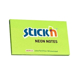 Stick’n Yapışkanlı Not Kağıdı Neon Yeşil 21171 - Thumbnail