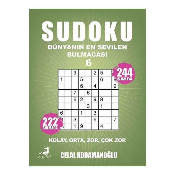 Sudoku 6 Kolay, Orta, Zor, Çok Zor