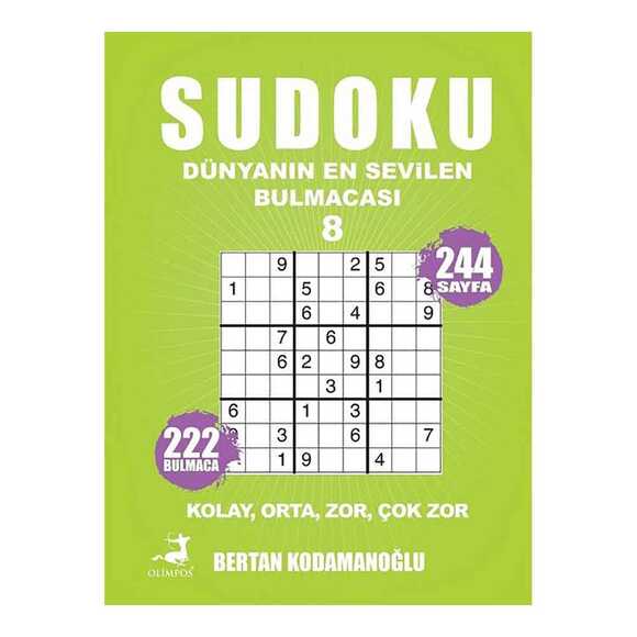 Sudoku 8 Kolay, Orta, Zor, Çok Zor