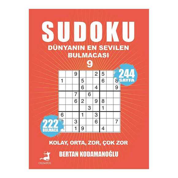 Sudoku 9 Kolay, Orta, Zor, Çok Zor