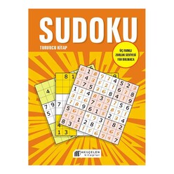 Sudoku Turuncu Kitap - Üç Farklı Zorluk Seviyesi 159 Bulmaca - Thumbnail