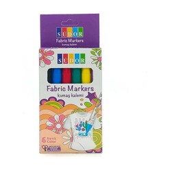 Südor - Südor Ak05 Kumaş Kalemi 6 Renk