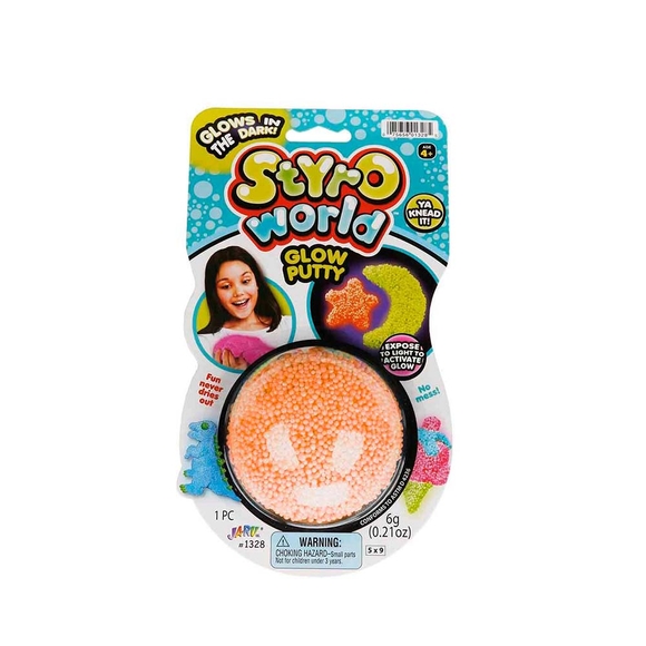 Sun-Jaru Styro World Karanlıkta Parlayan Köpük Top