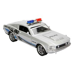 Sunman Işıklı Amerikan Polis Çek Bırak Model Araba - Thumbnail