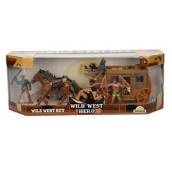 Sunman West Play Set Indian And Coach 77116 - Thumbnail