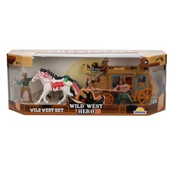 Sunman West Play Set Indian And Coach 77116 - Thumbnail