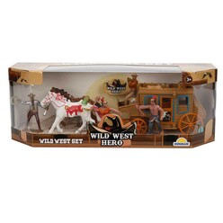 Sunman West Play Set Indian And Coach 77116 - Thumbnail