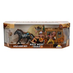 Sunman West Play Set Indian And Coach 77116 - Thumbnail