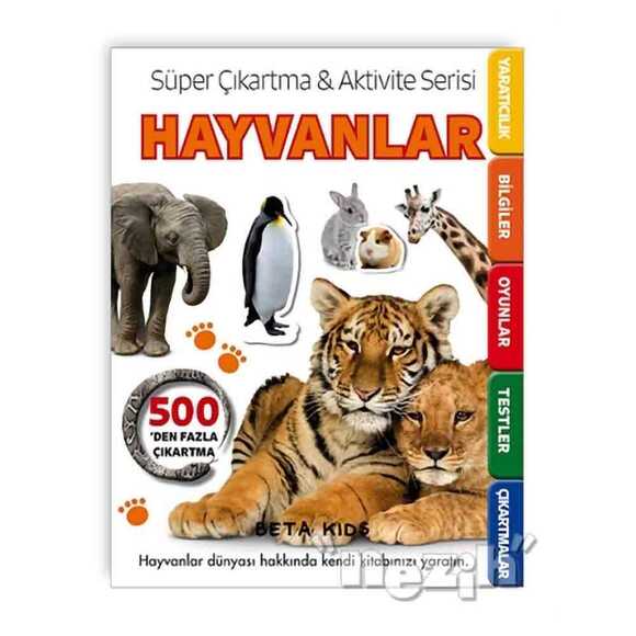 Süper Çıkartma Aktivite Serisi - Hayvanlar