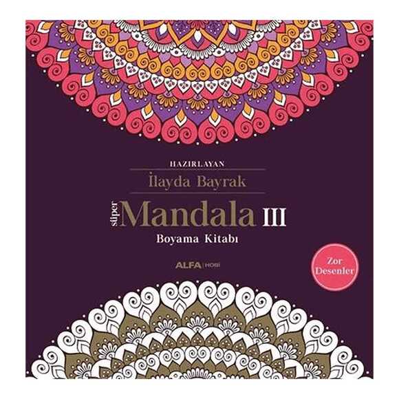 Süper Mandala Boyama Kitabı 3