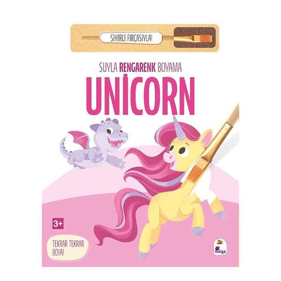 Suyla Rengarenk Boyama - Unicorn (Sihirli Fırçasıyla)