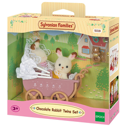 Sylvanian Families Arabalı Tavşan İkiz Bebekler 5018 - Thumbnail