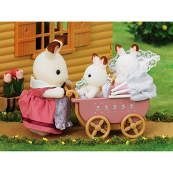 Sylvanian Families Arabalı Tavşan İkiz Bebekler 5018 - Thumbnail