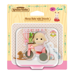 Sylvanian Families Bebek Kuzu ve Üç Tekerlekli Bisikleti ESE4561 - Thumbnail